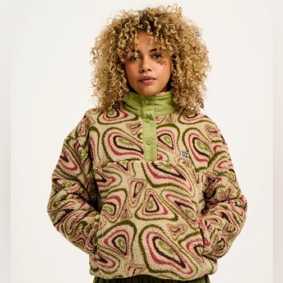 Lucy & Yak Sweaters - Lucy & Yak Borg Fleece in the Yosemite print